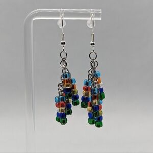 Handmade colorful dangle earrings